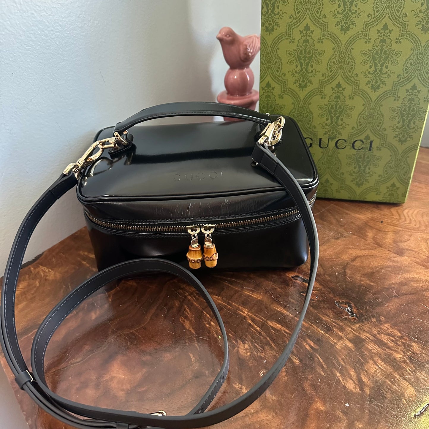 The Junco Crossbody/Clutch - Larger Orvis bags Gucci Bamboo Cosmetic Bag in Black Leather