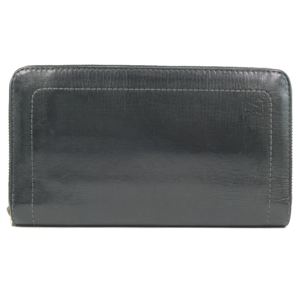 Louis Vuitton Zippy Organizer Black Leather Wallet