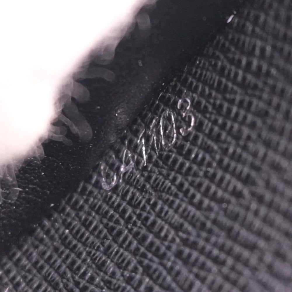 Louis Vuitton Zippy Wallet Vertical Black Leather Wallet