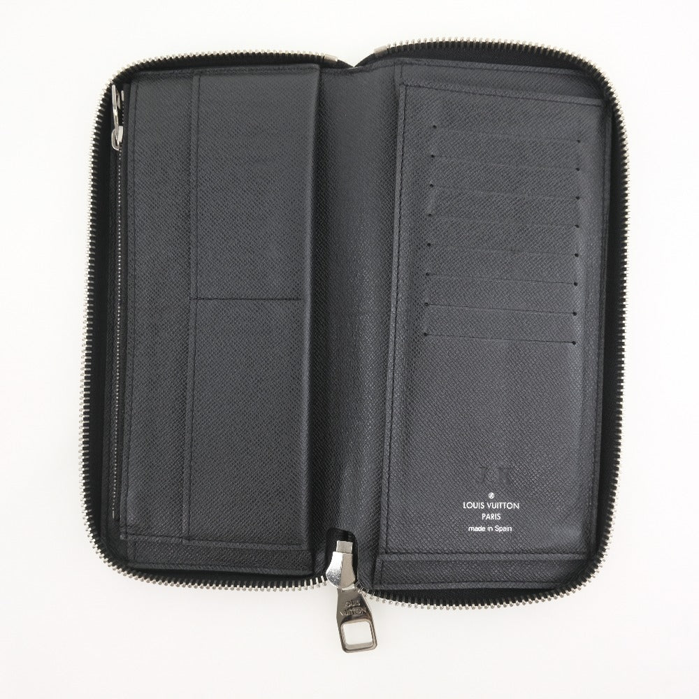 Louis Vuitton Zippy Wallet Vertical Black Leather Wallet