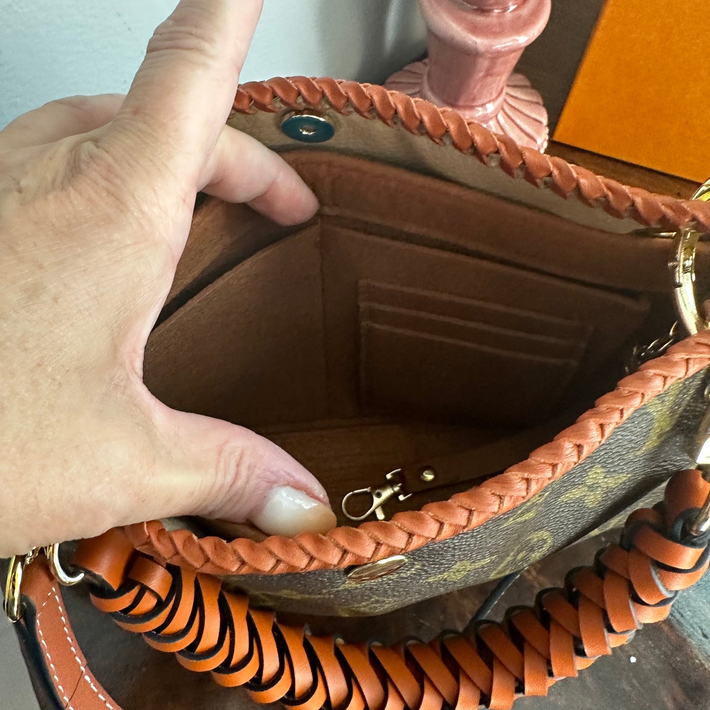 The Swan Crossbody -Orvis bags Monogram in Whiskey