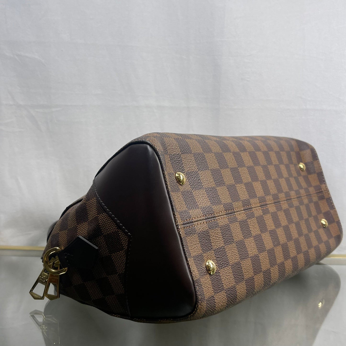 LOUIS VUITTON Damier Ebene Canvas Kensington Bowling Bag