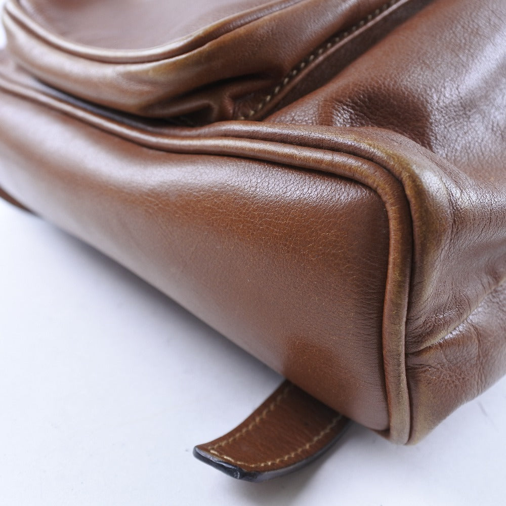 Gucci Bamboo Brown Pony-Style Calfskin Backpack Bag