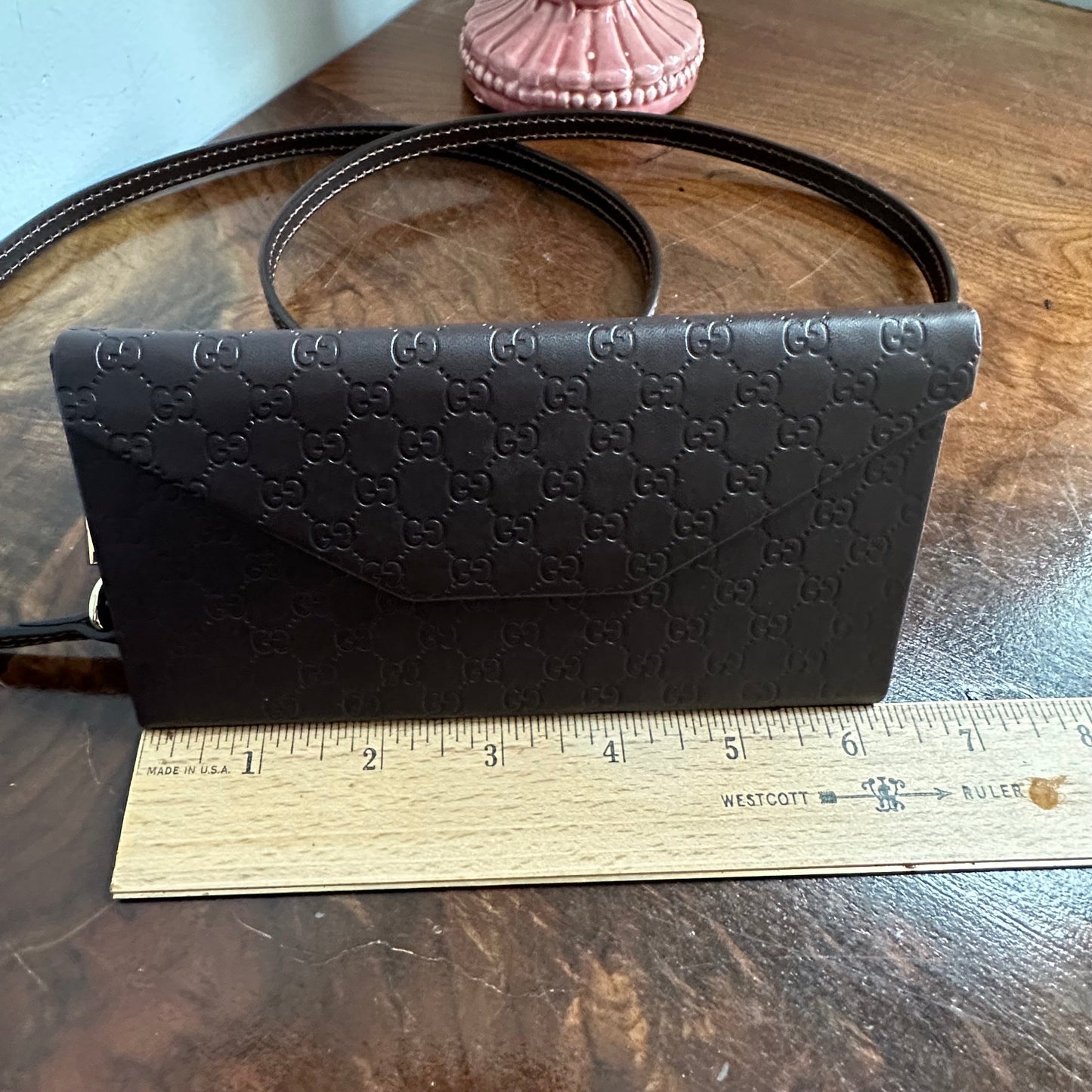The Weebill Crossbody -Orvis bags Gucci in Brown (Larger Version) w/Magnetic Snap