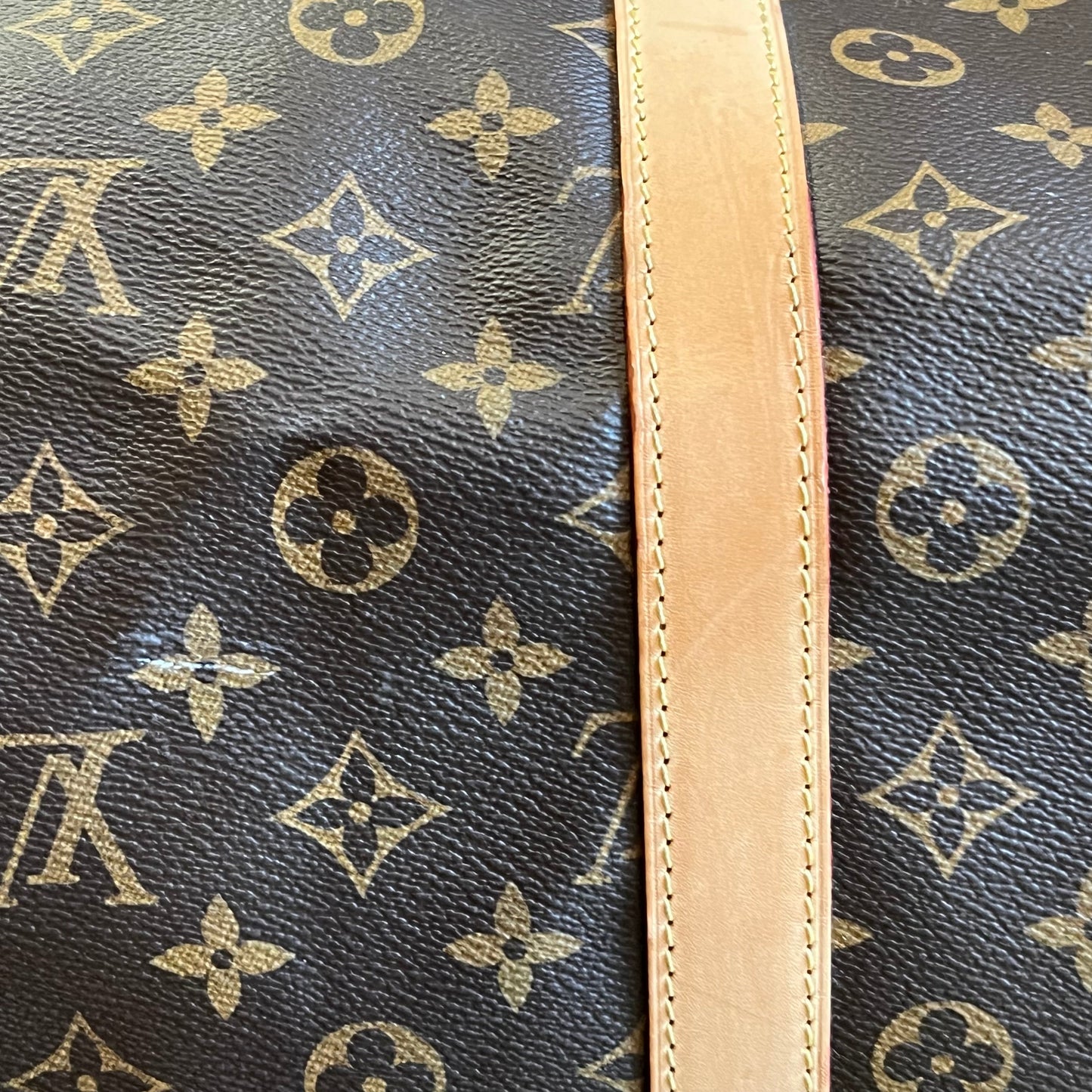 LOUIS VUITTON Keepall Bandouliere 55 Brown Monogram Canvas Duffle Bag