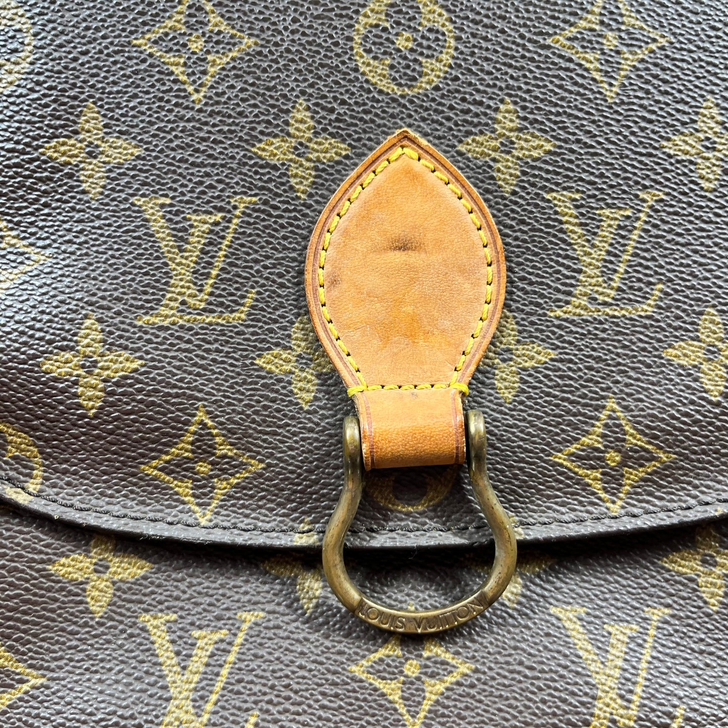 LOUIS VUITTON Brown Monogram Canvas Saint Cloud PM Bag