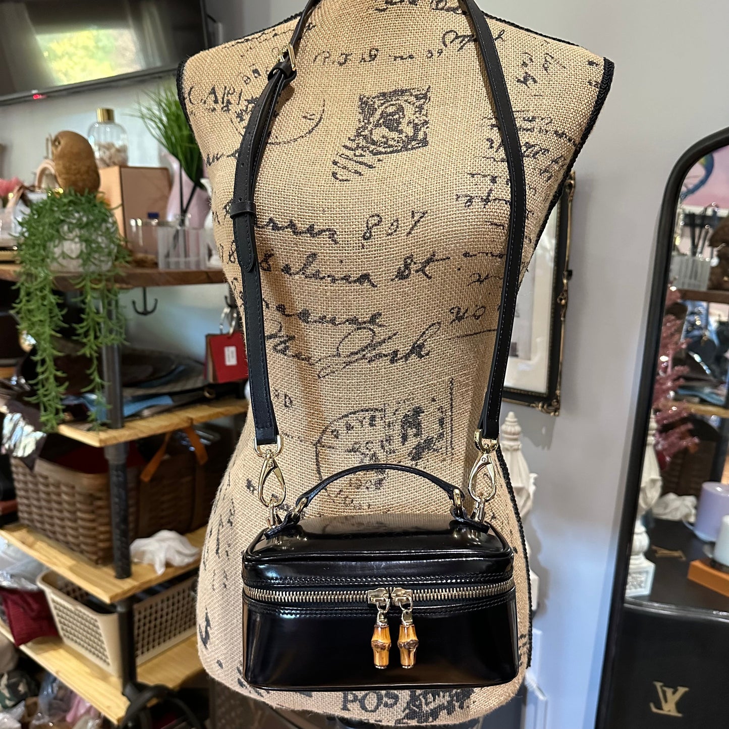 The Junco Crossbody/Clutch -Orvis bags Gucci Bamboo Cosmetic Bag in Black Leather