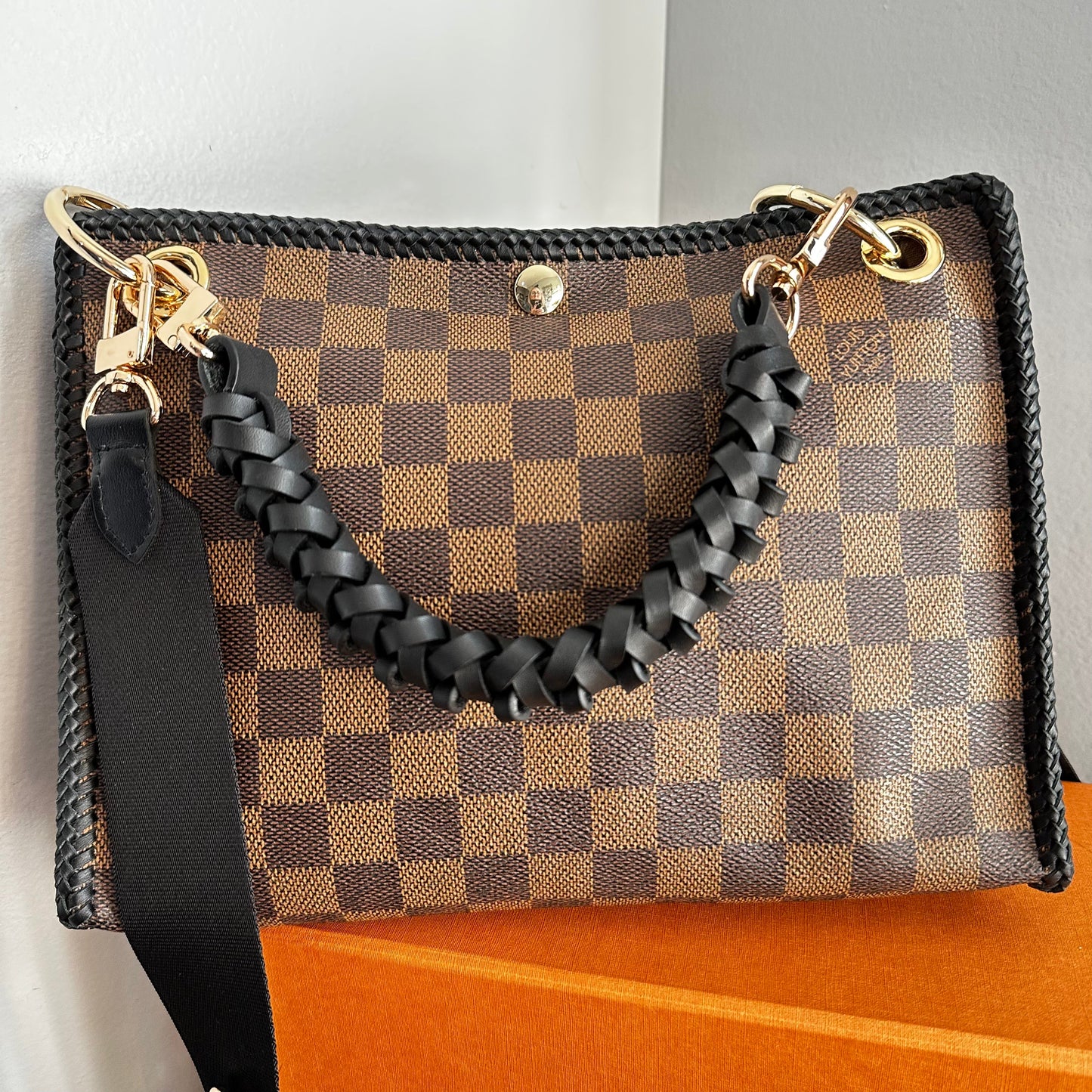 The Swan Crossbody -Orvis bags Damier in Black