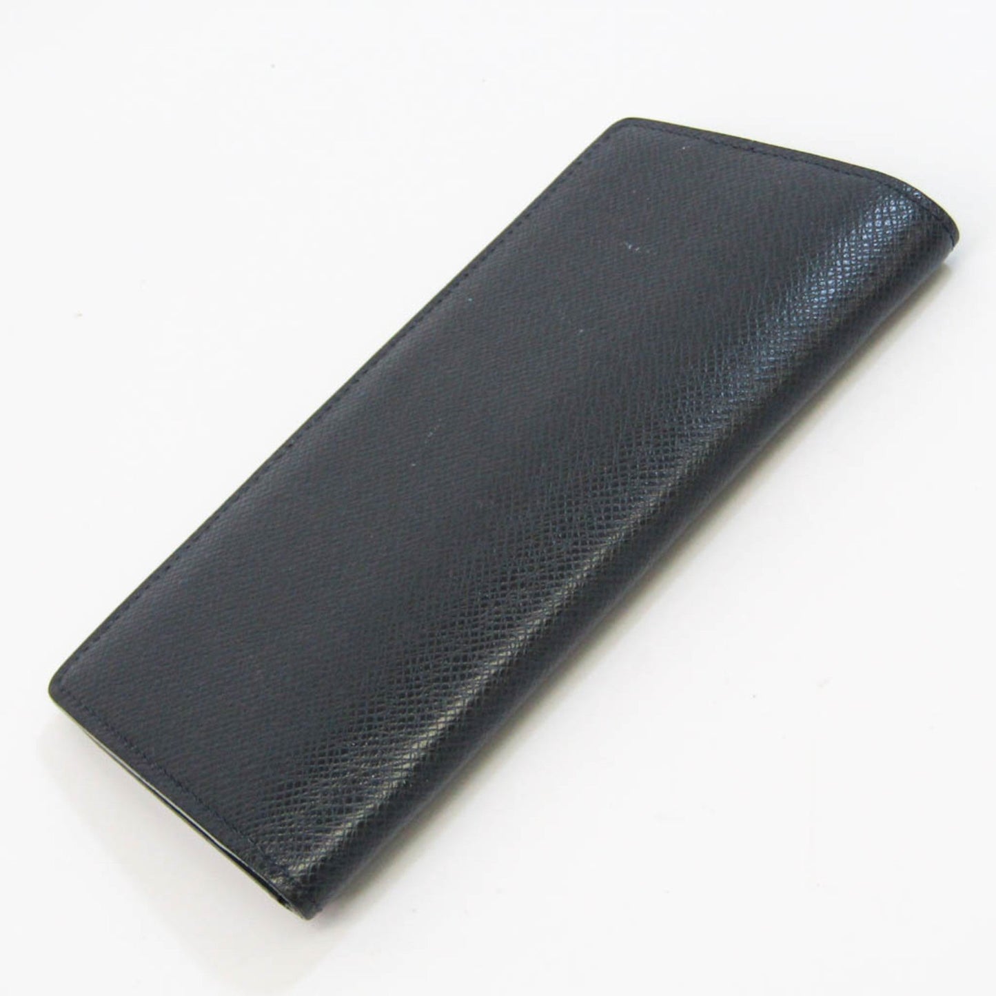 Louis Vuitton Portefeuille Brazza Navy Leather Wallet