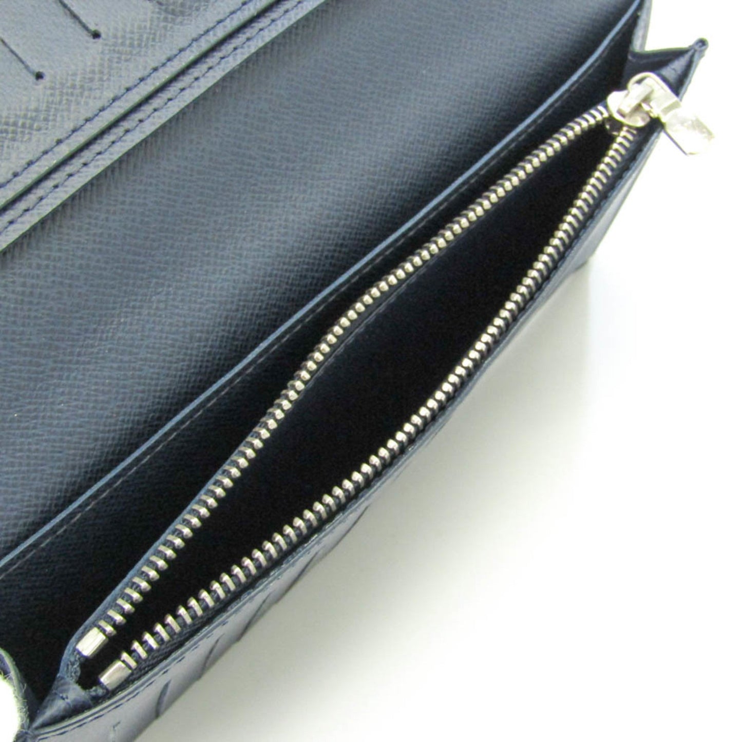 Louis Vuitton Portefeuille Brazza Navy Leather Wallet
