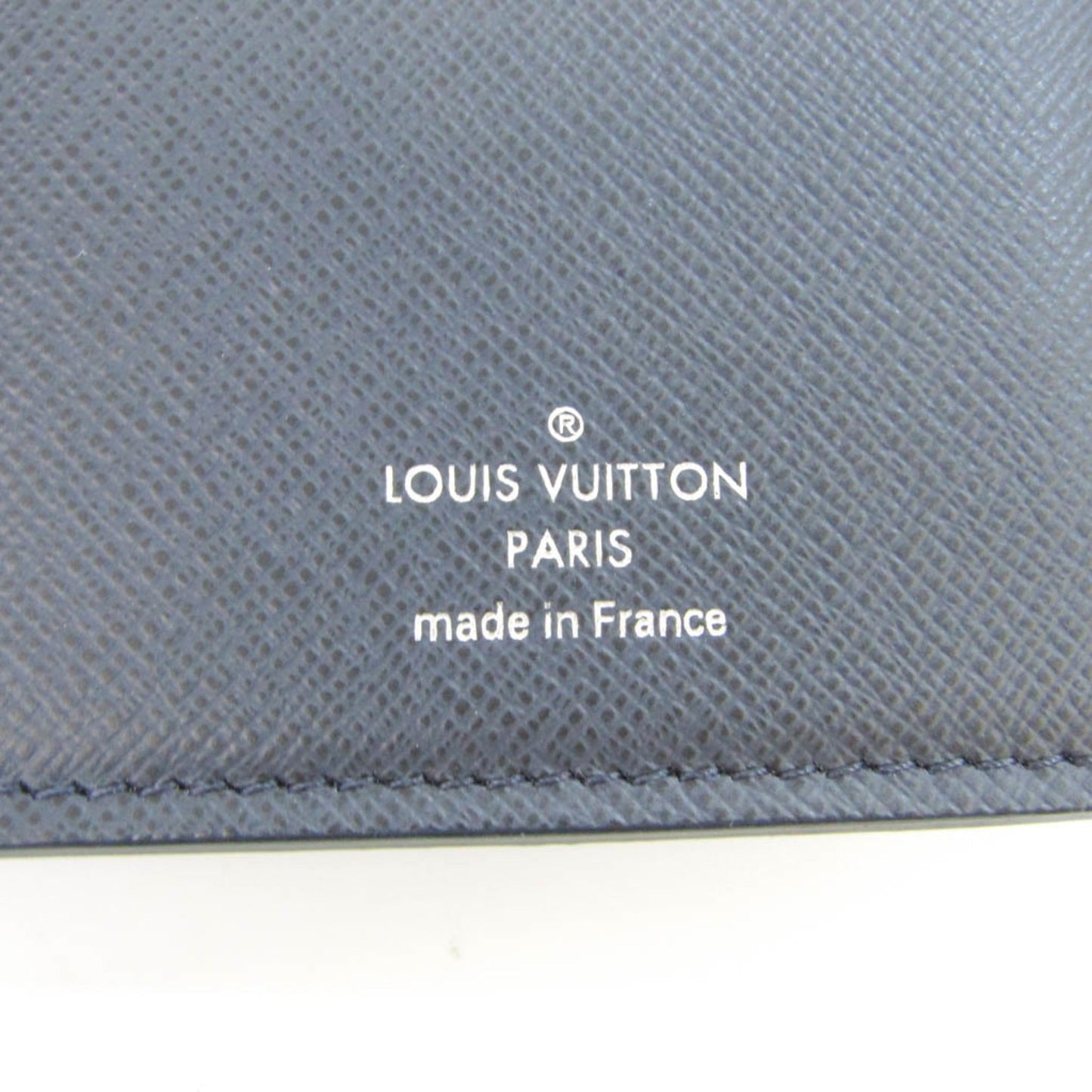 Louis Vuitton Portefeuille Brazza Navy Leather Wallet