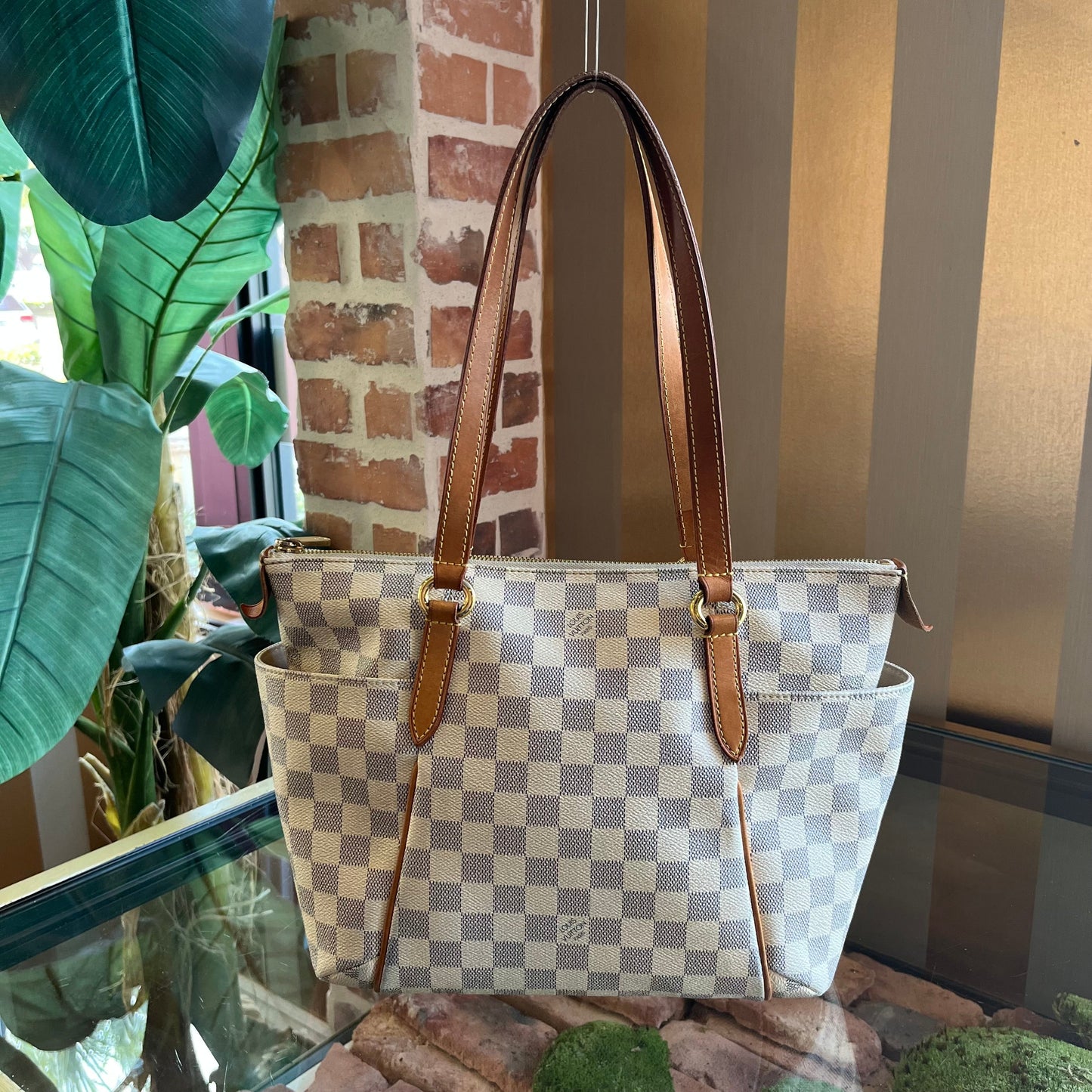 LOUIS VUITTON Totally PM Damier Azur