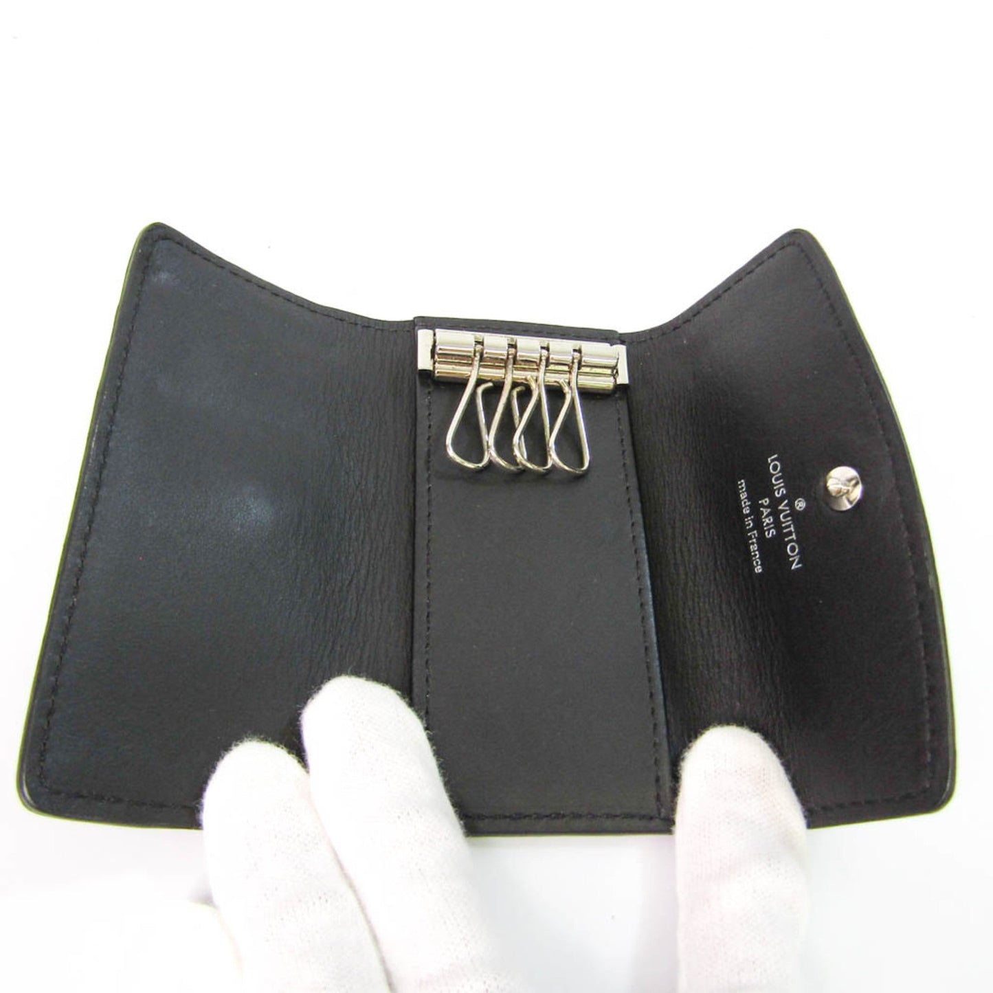 Louis Vuitton Multiclés 4 Black Leather Wallet
