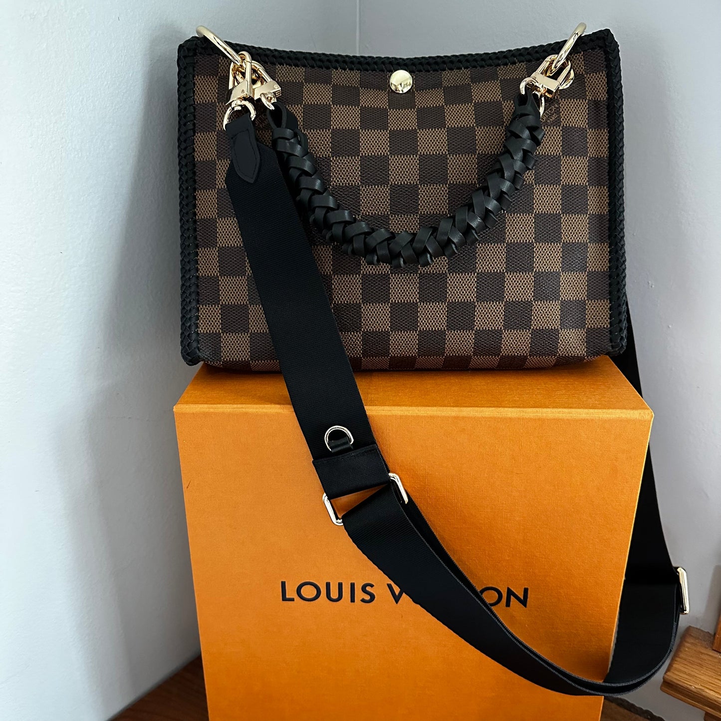 The Swan Crossbody -Orvis bags Damier in Black