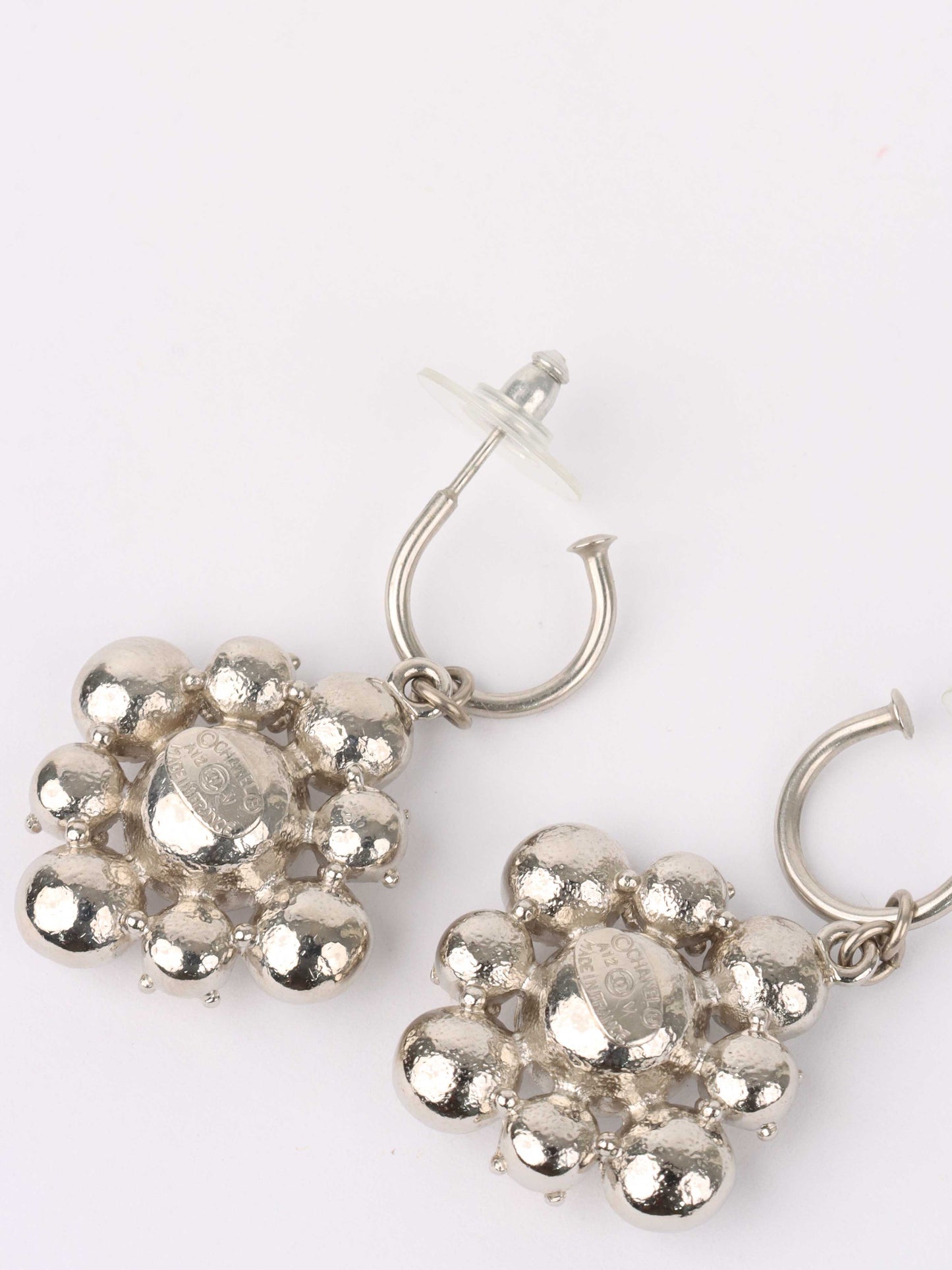 Chanel Floral Crystal Drop Earring.