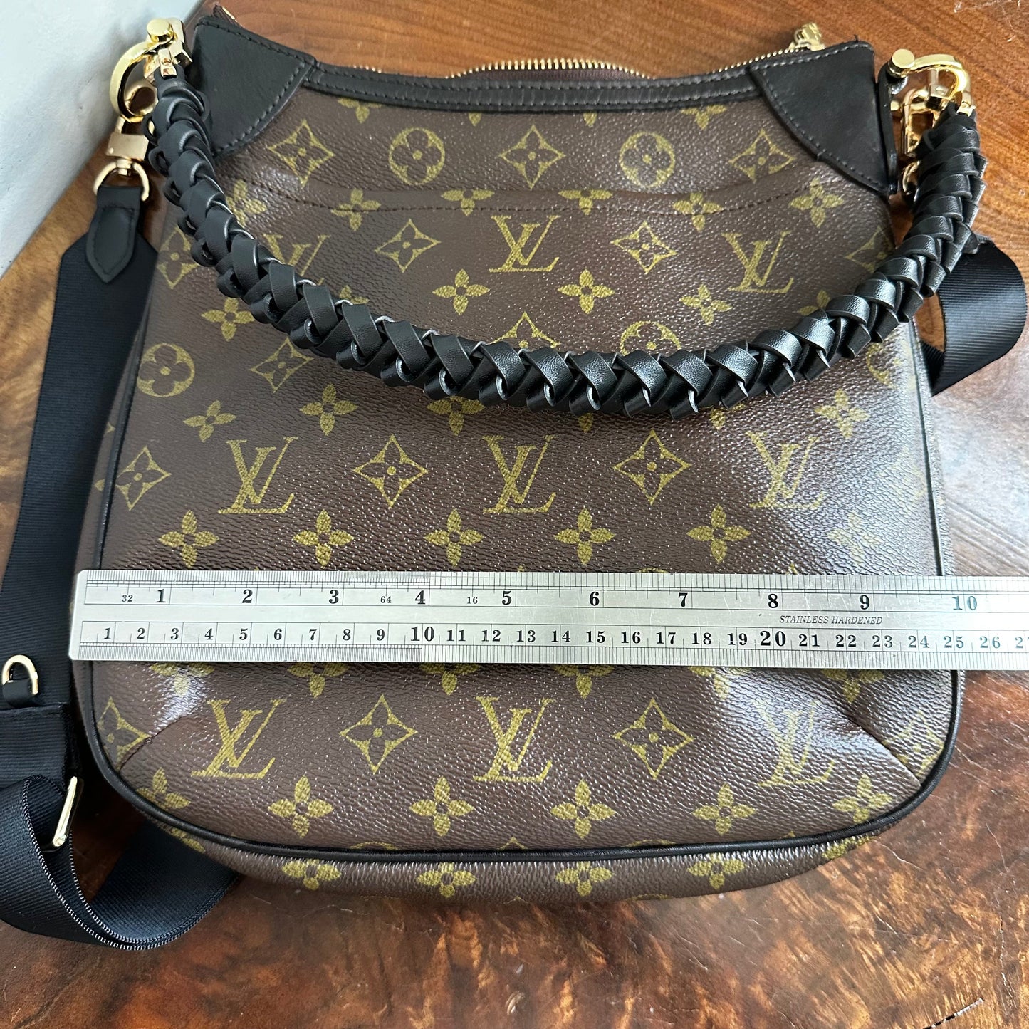 The Peacock Crossbody Handbag -Orvis bags LV in Black Monogram