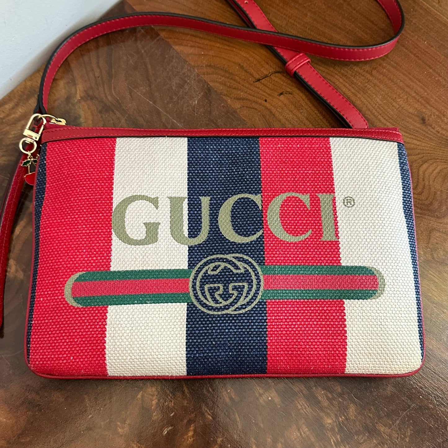 The Junco Crossbody - Red/White/Blue Orvis bags Gucci GG