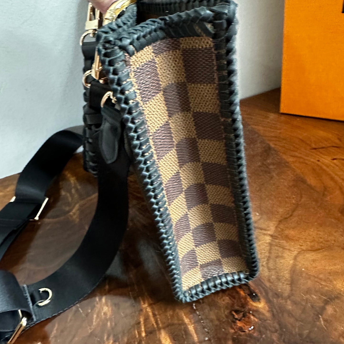 The Swan Crossbody -Orvis bags Damier in Black