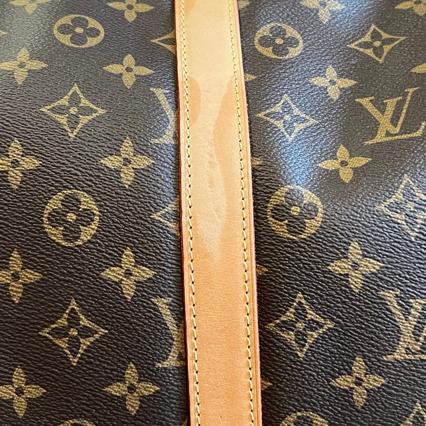 LOUIS VUITTON Keepall Bandouliere 55 Brown Monogram Canvas Duffle Bag