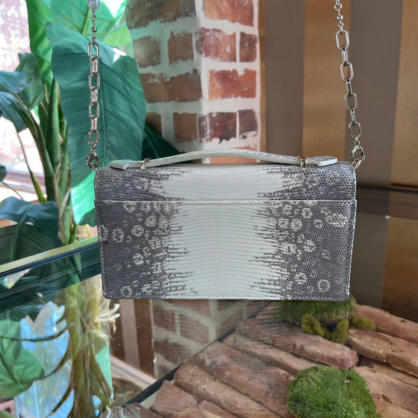 DIOR Or My Dior Mini Lizard Embossed Shoulder Bag