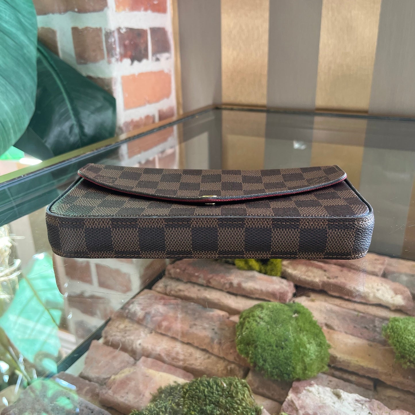 LOUIS VUITTON Felicie Pochette Damier Ebene Shoulder Bag