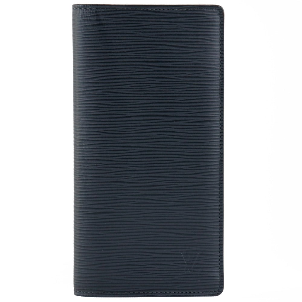 Louis Vuitton Brazza Navy Leather Wallet ()