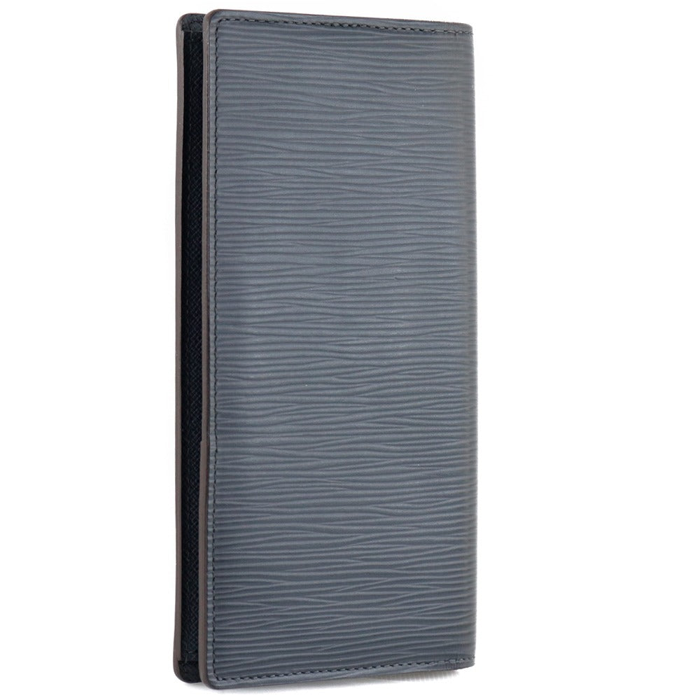 Louis Vuitton Brazza Navy Leather Wallet