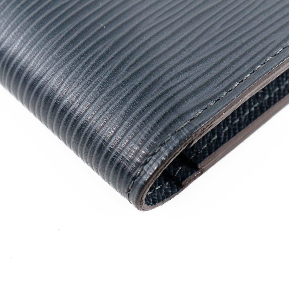 Louis Vuitton Brazza Navy Leather Wallet