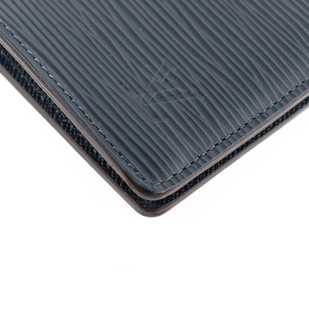 Louis Vuitton Brazza Navy Leather Wallet