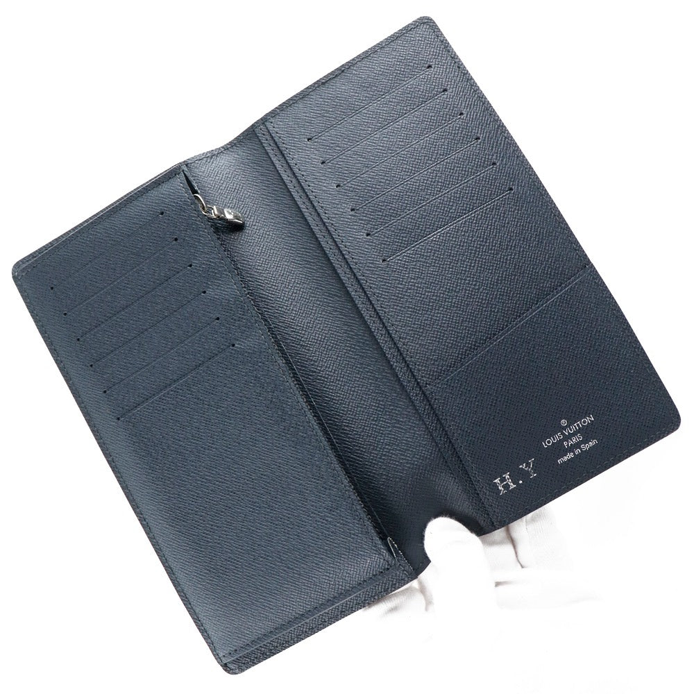 Louis Vuitton Brazza Navy Leather Wallet