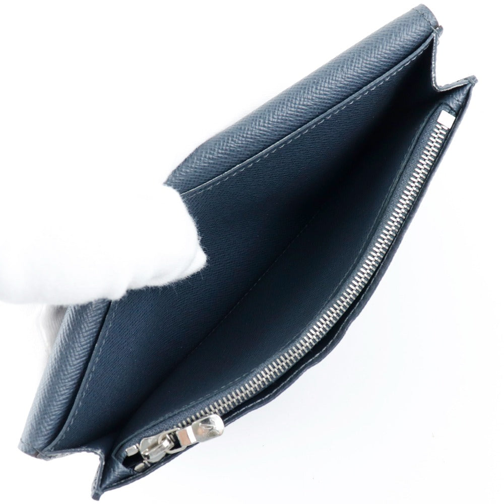 Louis Vuitton Brazza Navy Leather Wallet