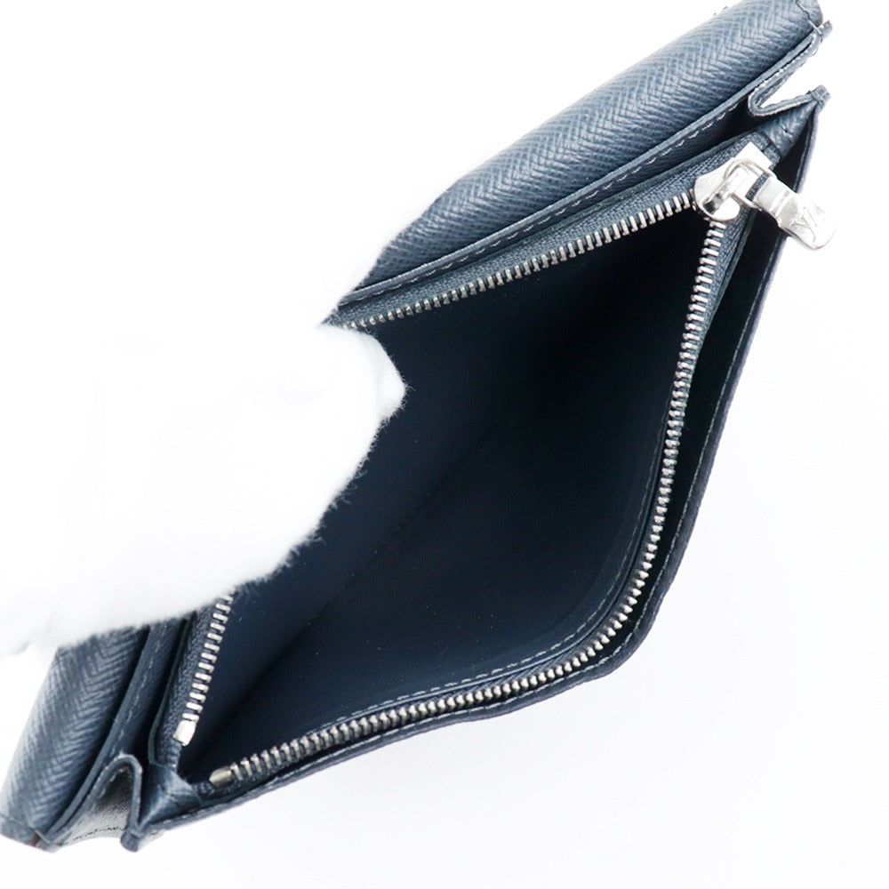 Louis Vuitton Brazza Navy Leather Wallet