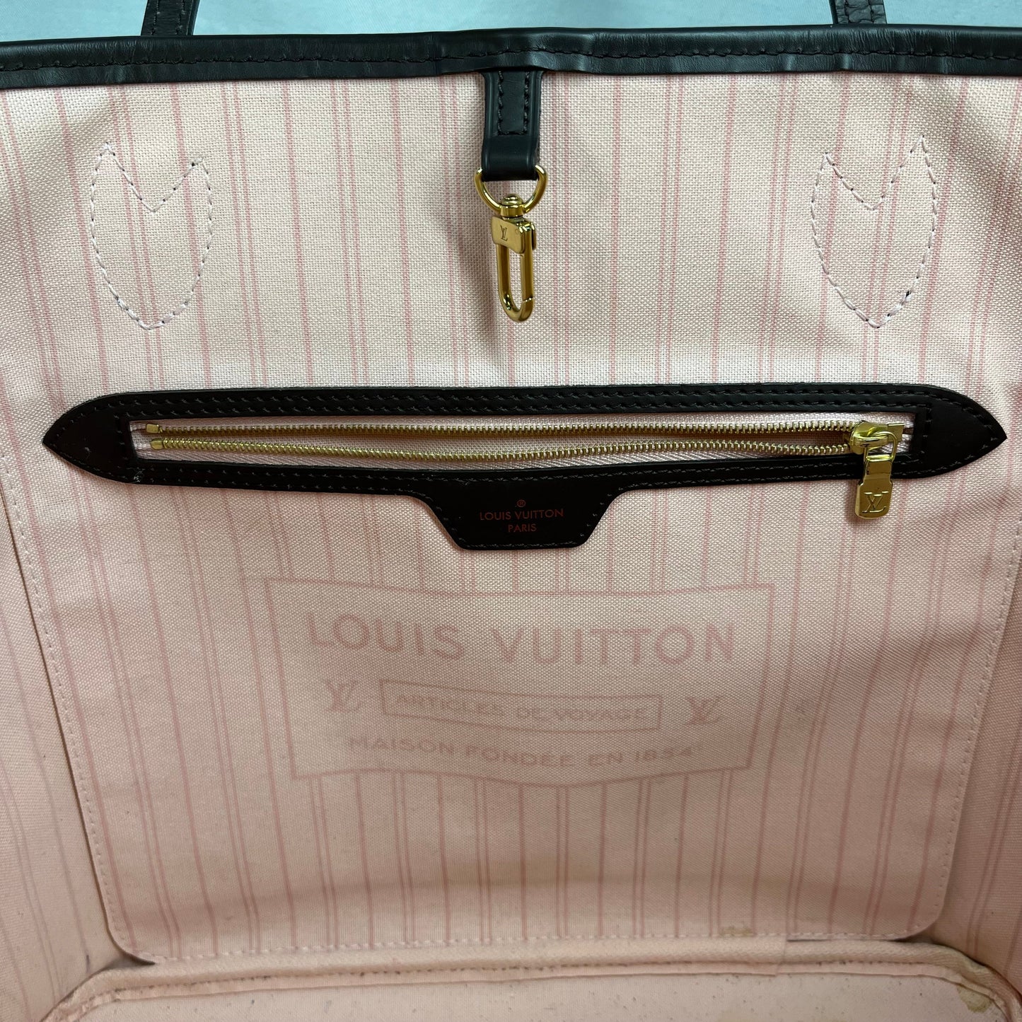 LOUIS VUITTON Neverfull MM Damier Ebene Tote