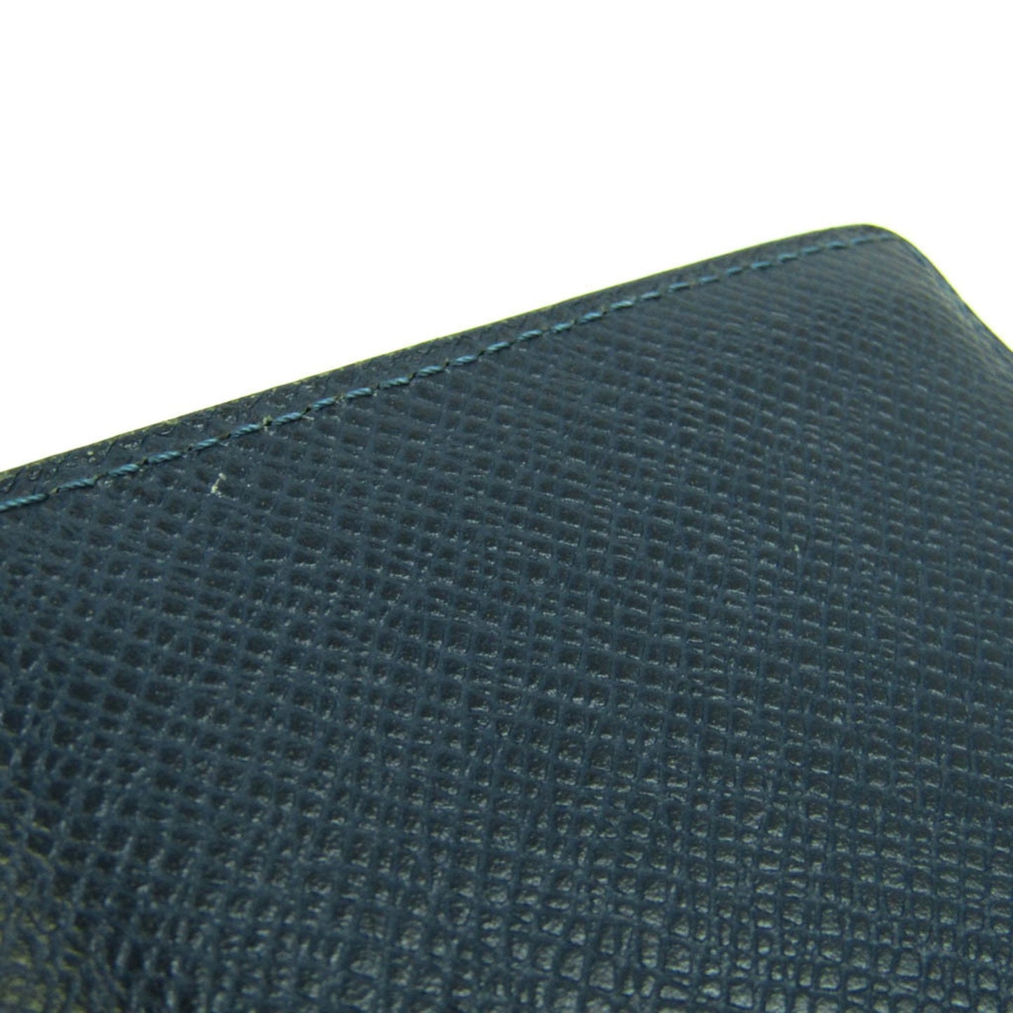 Louis Vuitton Portefeuille Brazza Navy Leather Wallet