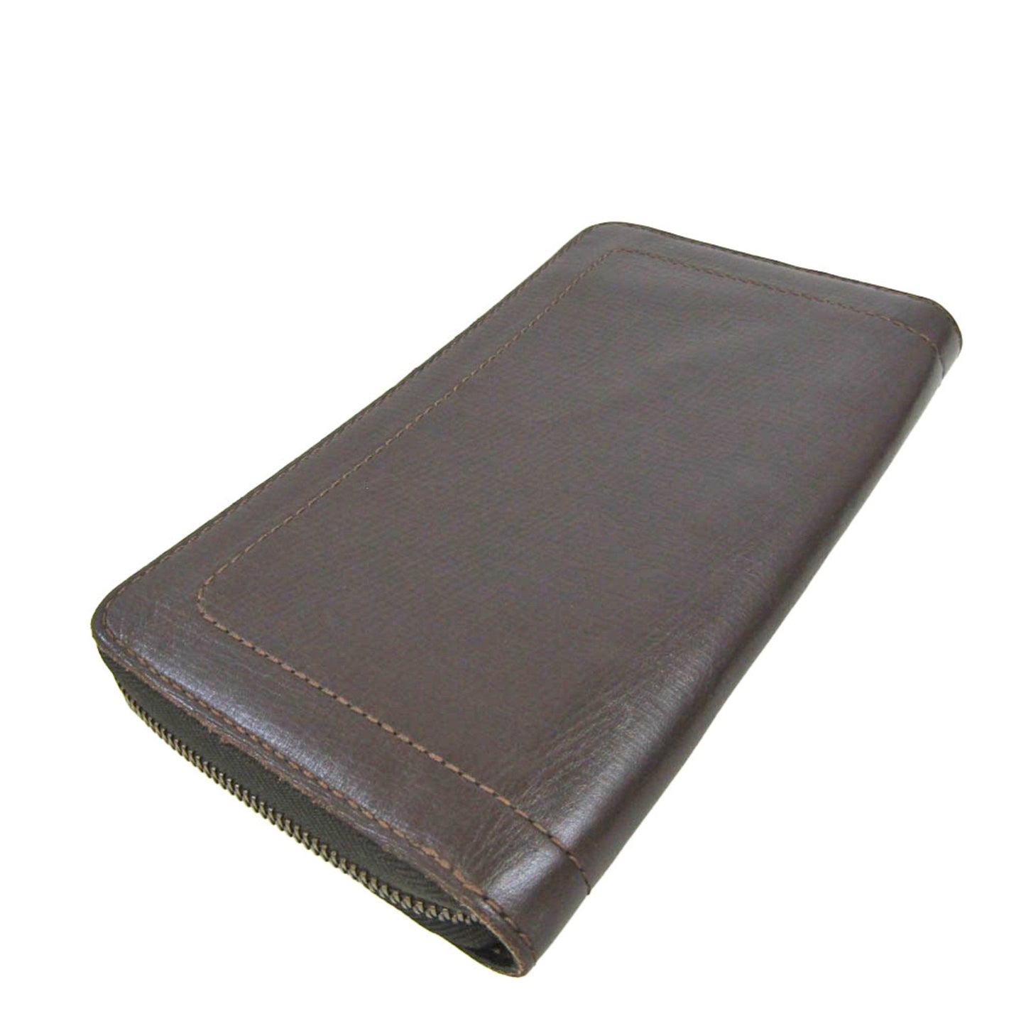 Louis Vuitton Zippy Organizer Brown Leather Wallet