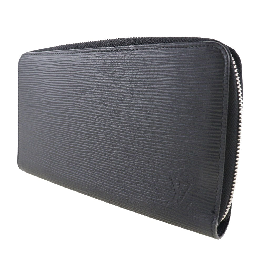 Louis Vuitton Zippy Organizer Black Leather Wallet