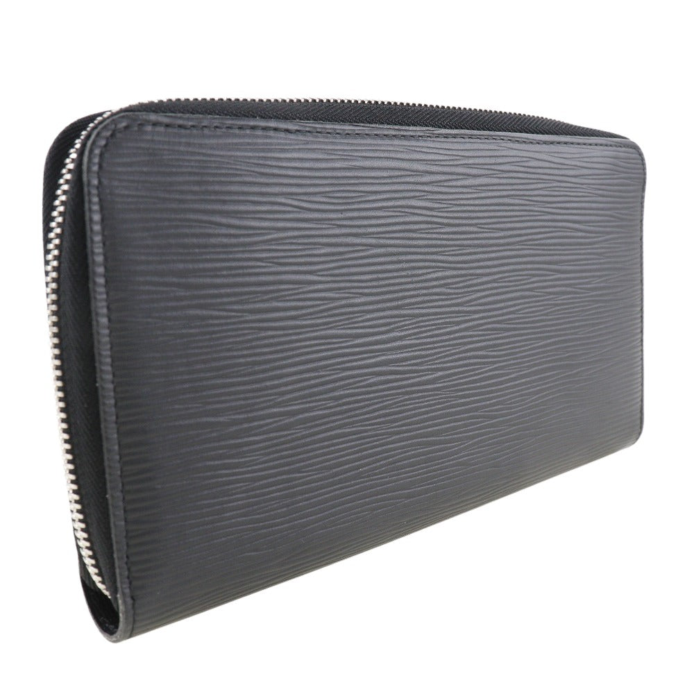 Louis Vuitton Zippy Organizer Black Leather Wallet
