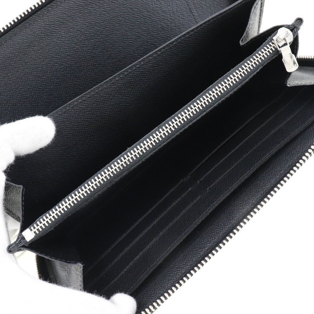 Louis Vuitton Zippy Organizer Black Leather Wallet