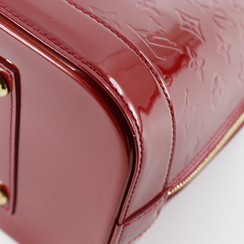 Louis Vuitton Alma Red Patent Leather Handbag
