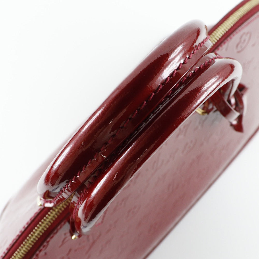 Louis Vuitton Alma Red Patent Leather Handbag