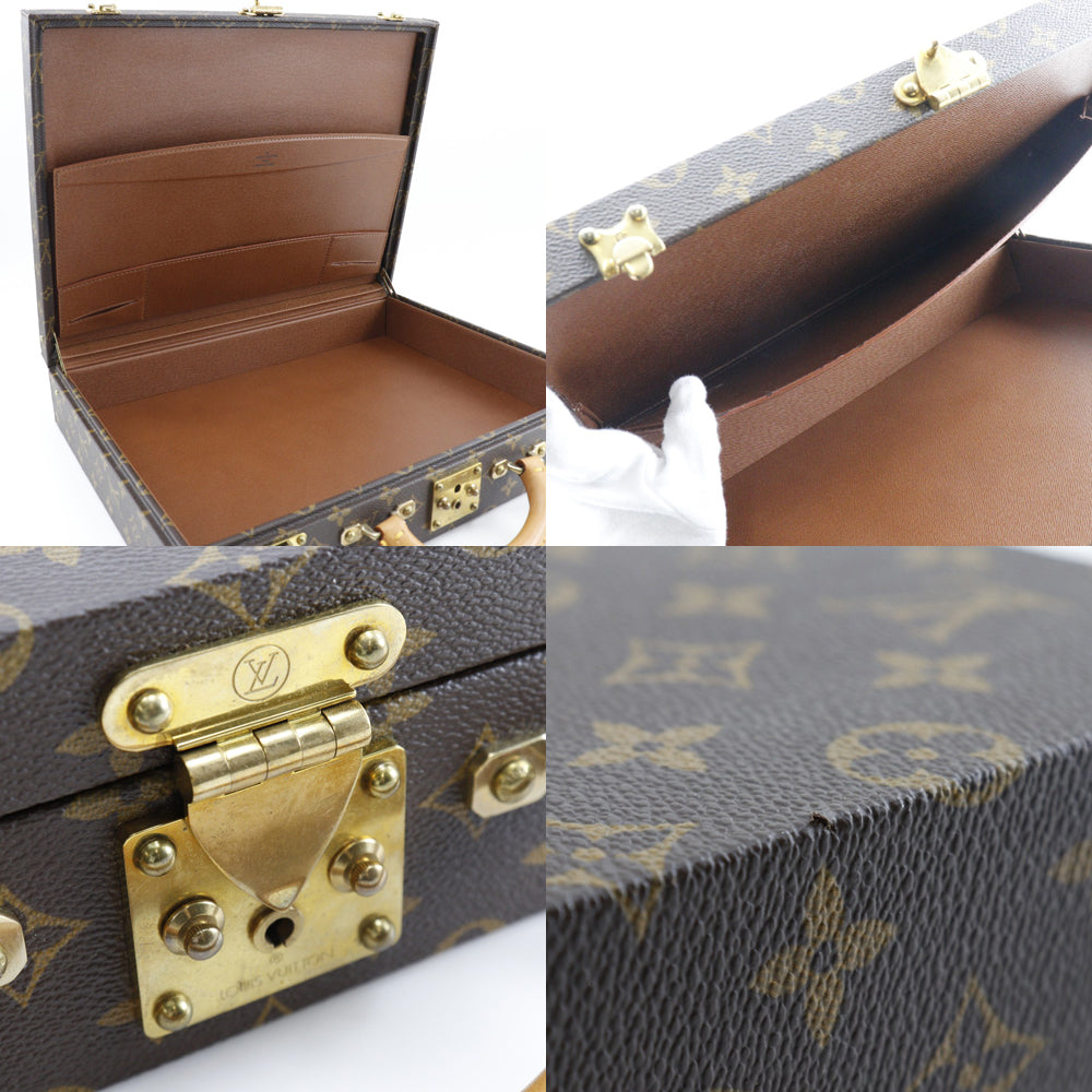 Louis Vuitton Brown Canvas Briefcase Bag