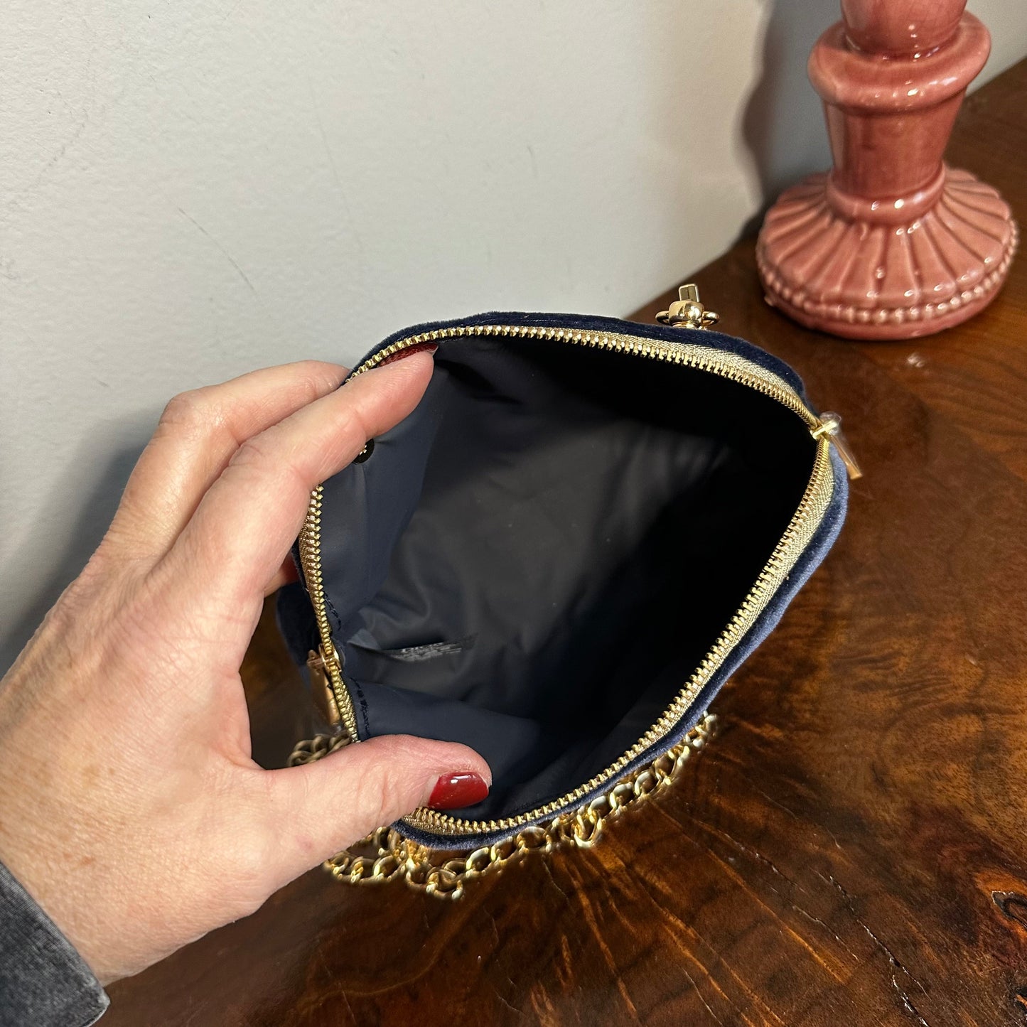 The Junco Crossbody Bag - Blue Velvet Dior
