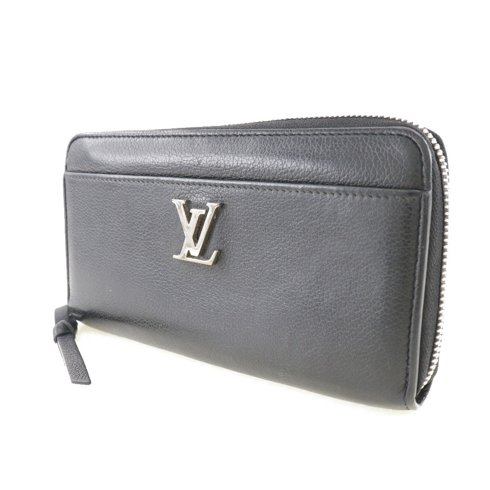Louis Vuitton Lockme Black Leather Wallet