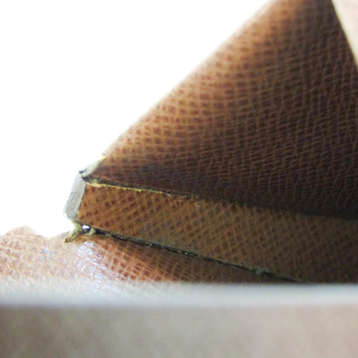 Louis Vuitton Porte Monnai Cuvette Brown Canvas Wallet