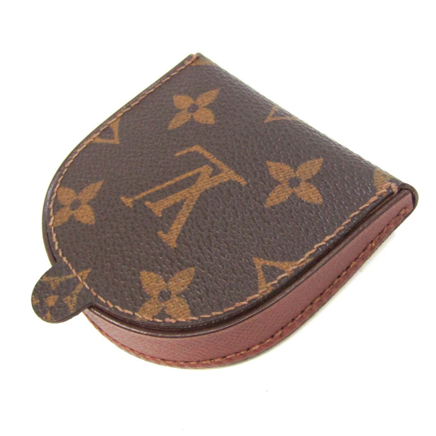 Louis Vuitton Porte Monnai Cuvette Brown Canvas Wallet