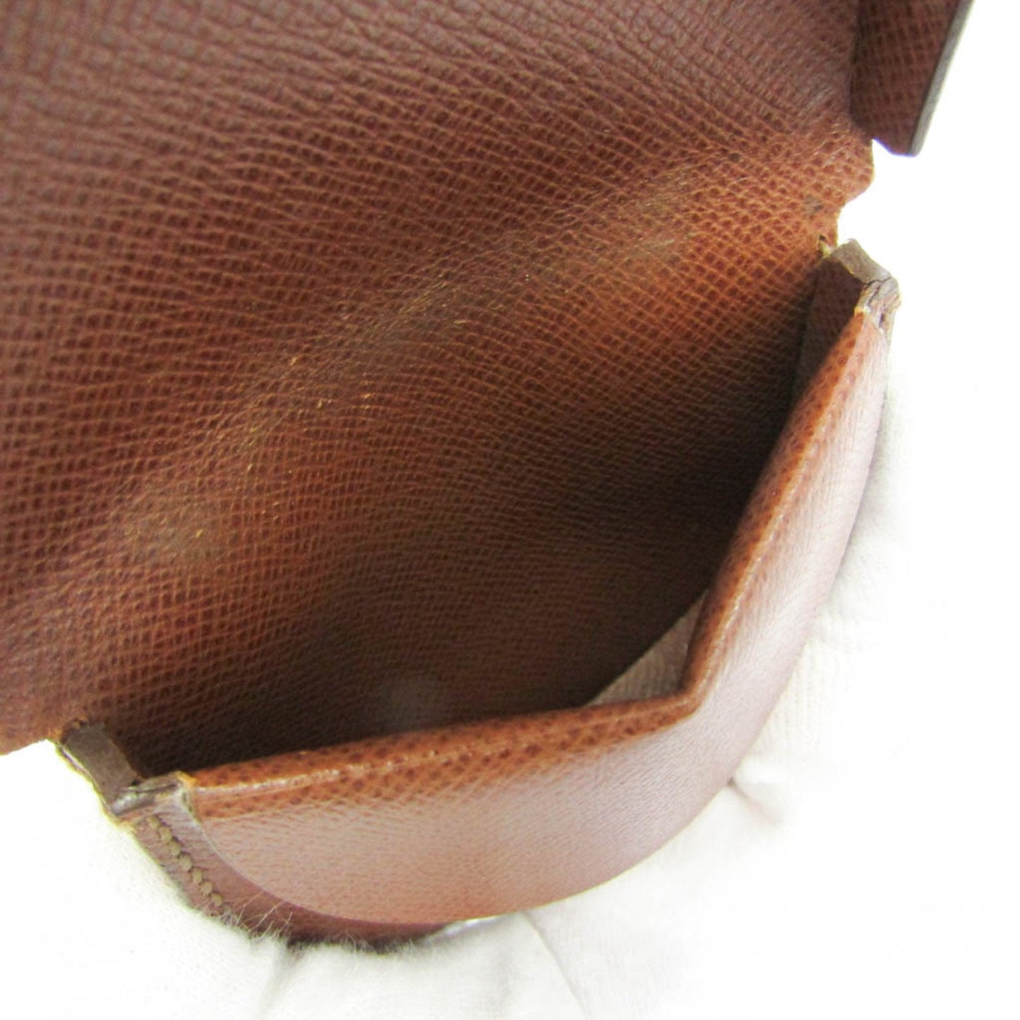 Louis Vuitton Porte Monnai Cuvette Brown Canvas Wallet