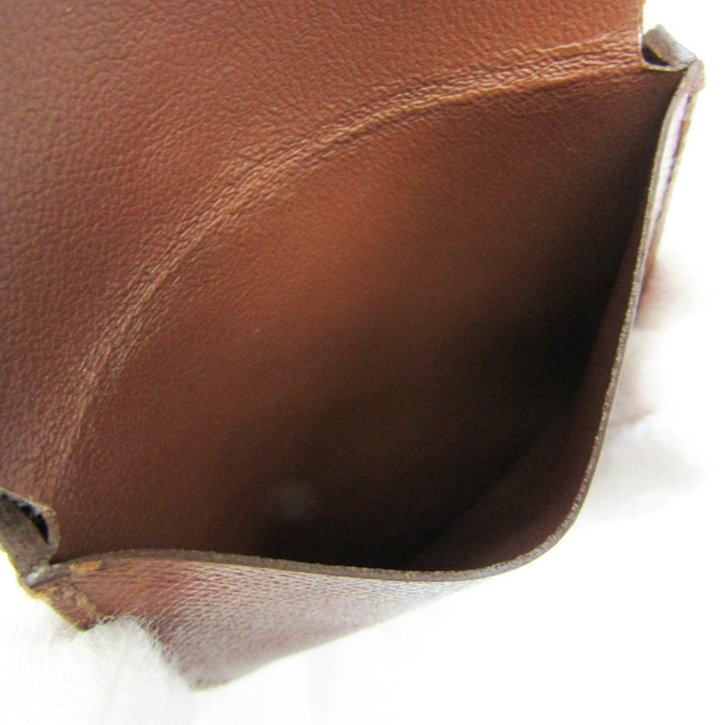 Louis Vuitton Porte Monnai Cuvette Brown Canvas Wallet