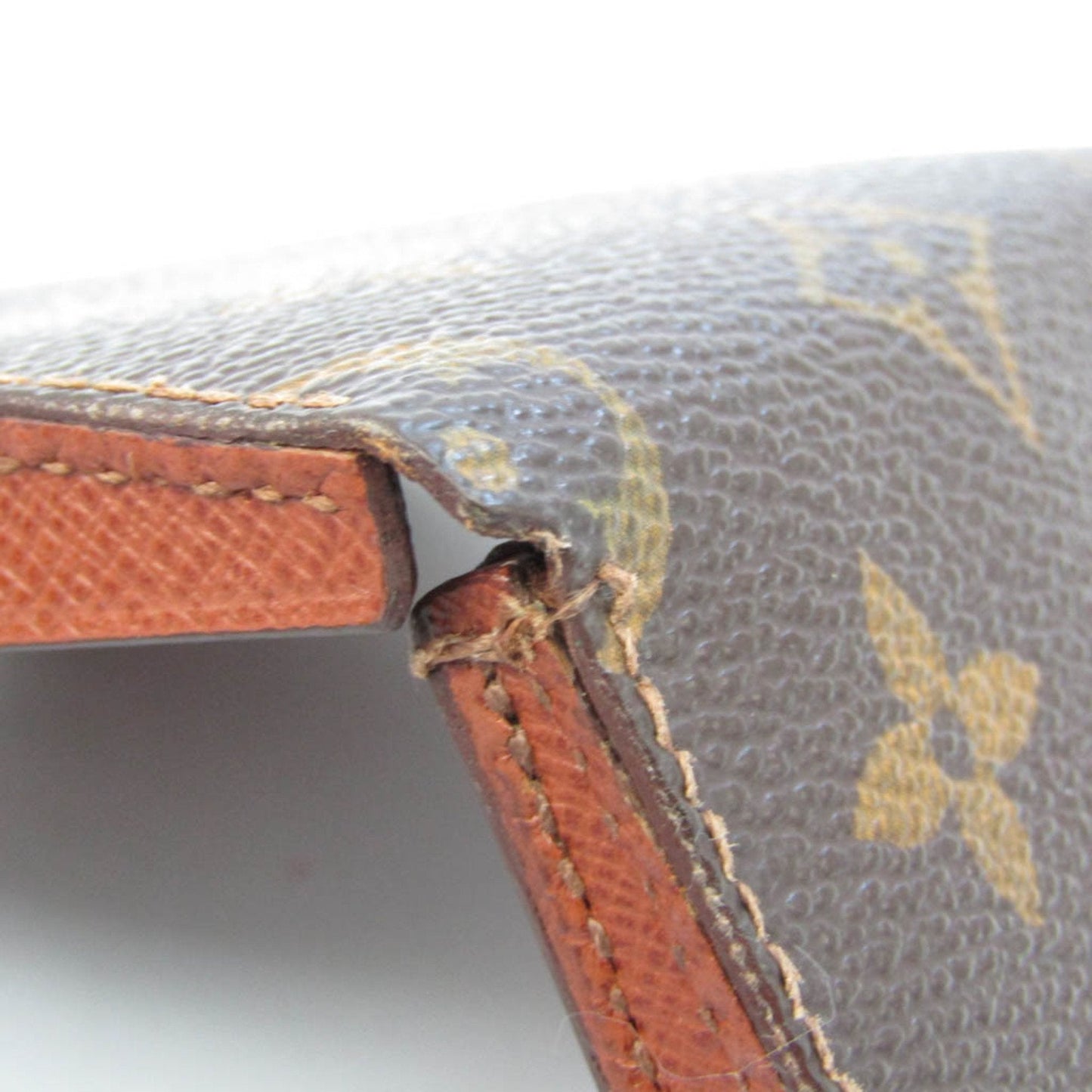 Louis Vuitton Porte Monnai Cuvette Brown Canvas Wallet