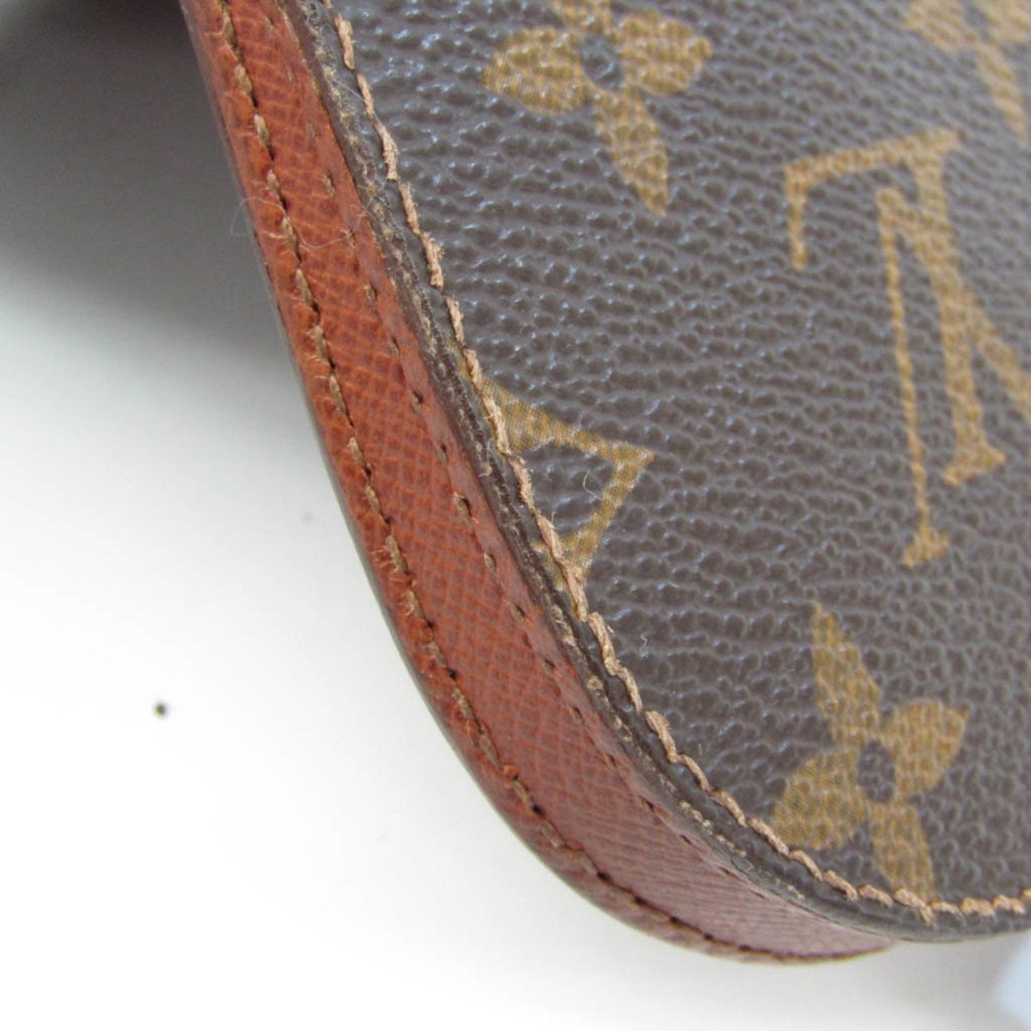 Louis Vuitton Porte Monnai Cuvette Brown Canvas Wallet