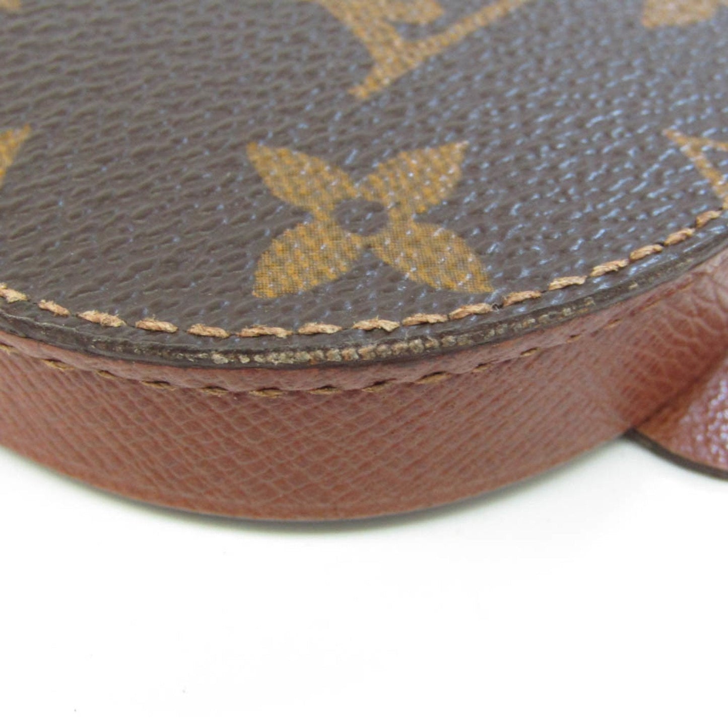 Louis Vuitton Porte Monnai Cuvette Brown Canvas Wallet